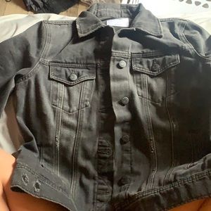 Black denim jacket